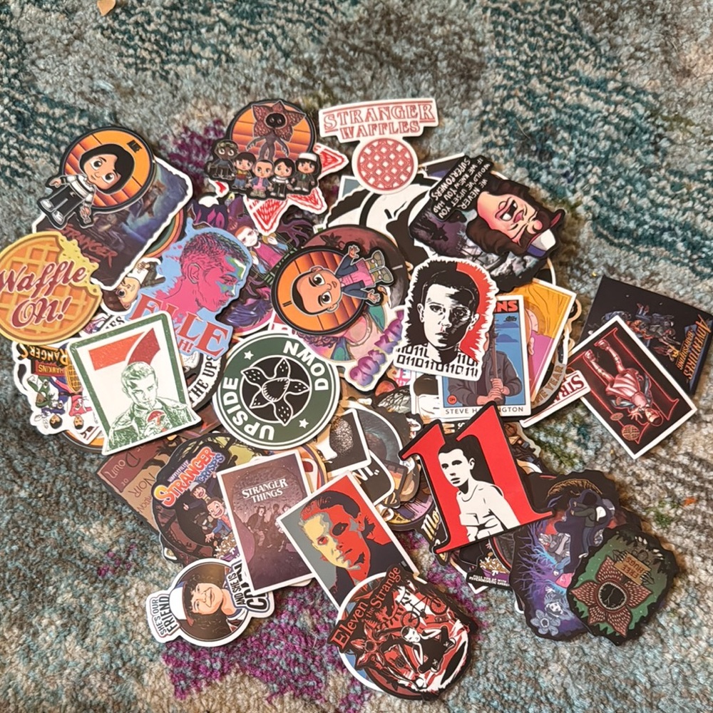 Stranger Things Themed Sticker Pack